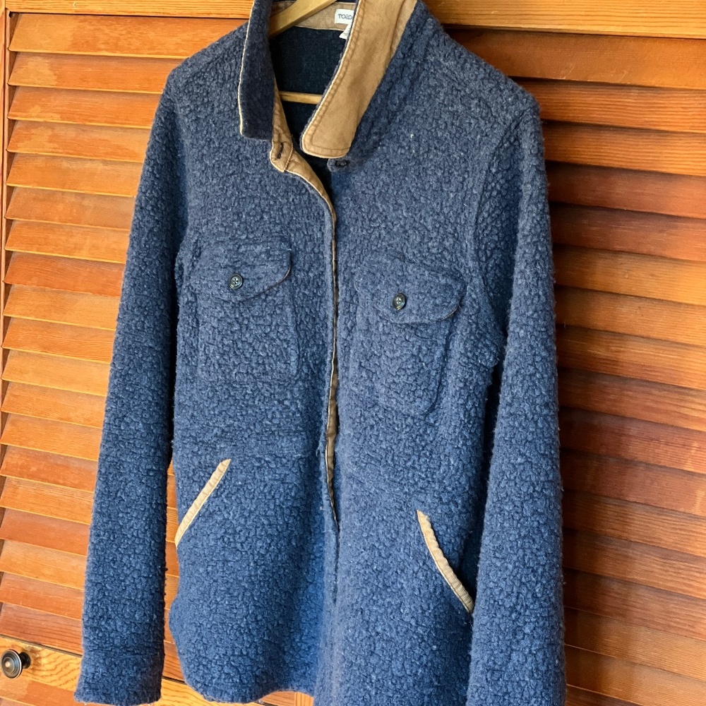 TOAD & CO - Cozy Wool Boxcan Sherpa Overshirt / Jacket, Size XL